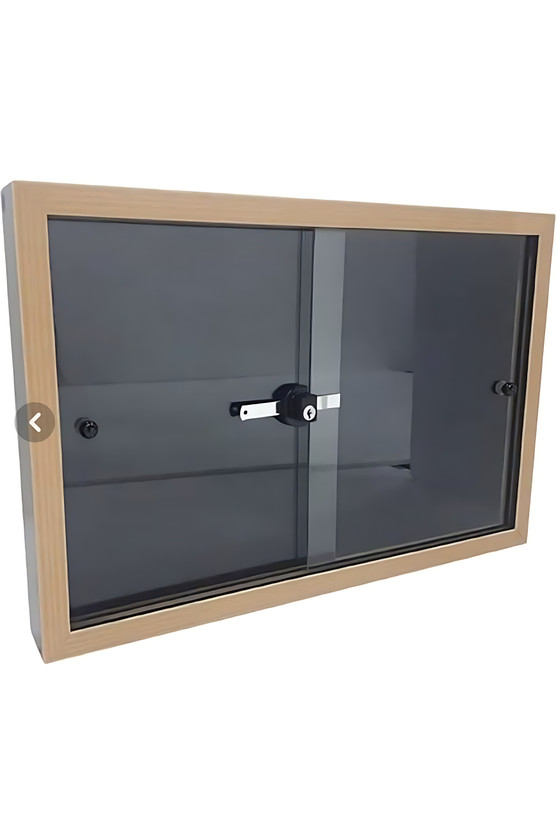 تابلو اعلانات MDF شیشه دار سایز ۹۰×۶۰