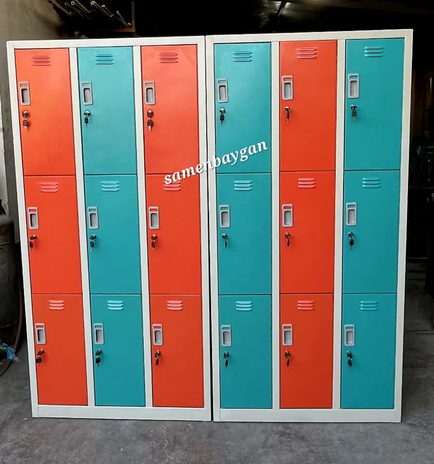 کمد رختکن فلزی 9 درب کد 536