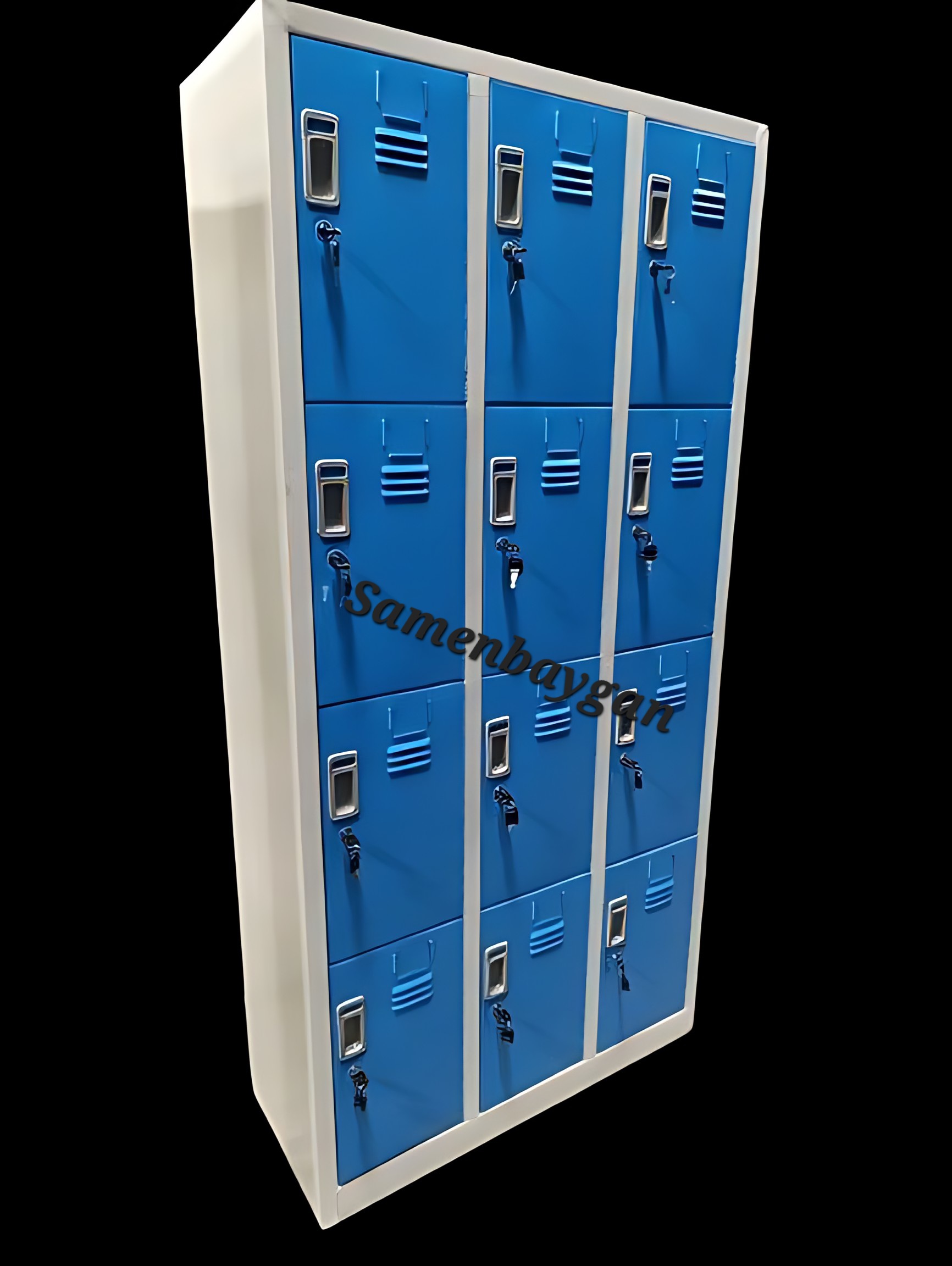 کمد فلزی دوازده درب دورنگ K420